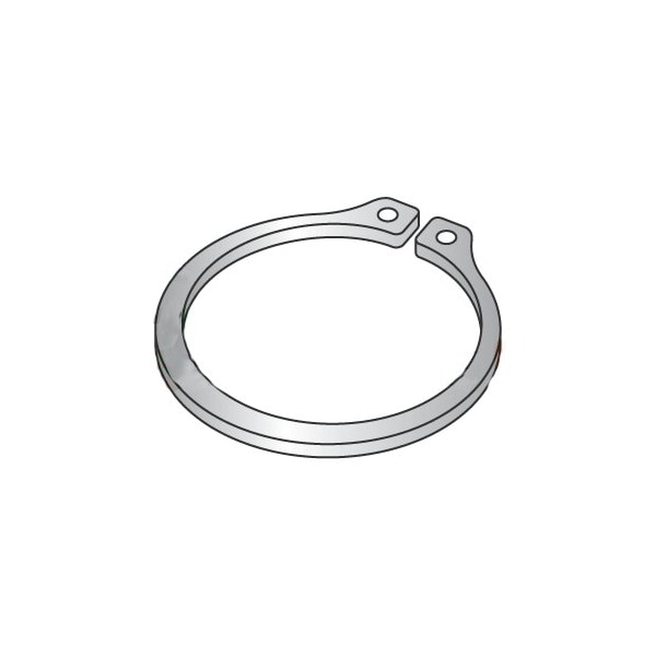 Newport Fasteners External Retaining Ring, Stainless Steel Plain Finish, 1.312 in Shaft Dia, 100 PK 129587 - main